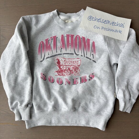 90s Oklahoma Sooners football Sweatshirt NCAA University of Oklahoma Shirt tee - Picture 1 of 2